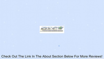 GENUINE SUBARU PZEV BADGE - SOA3681002 Review