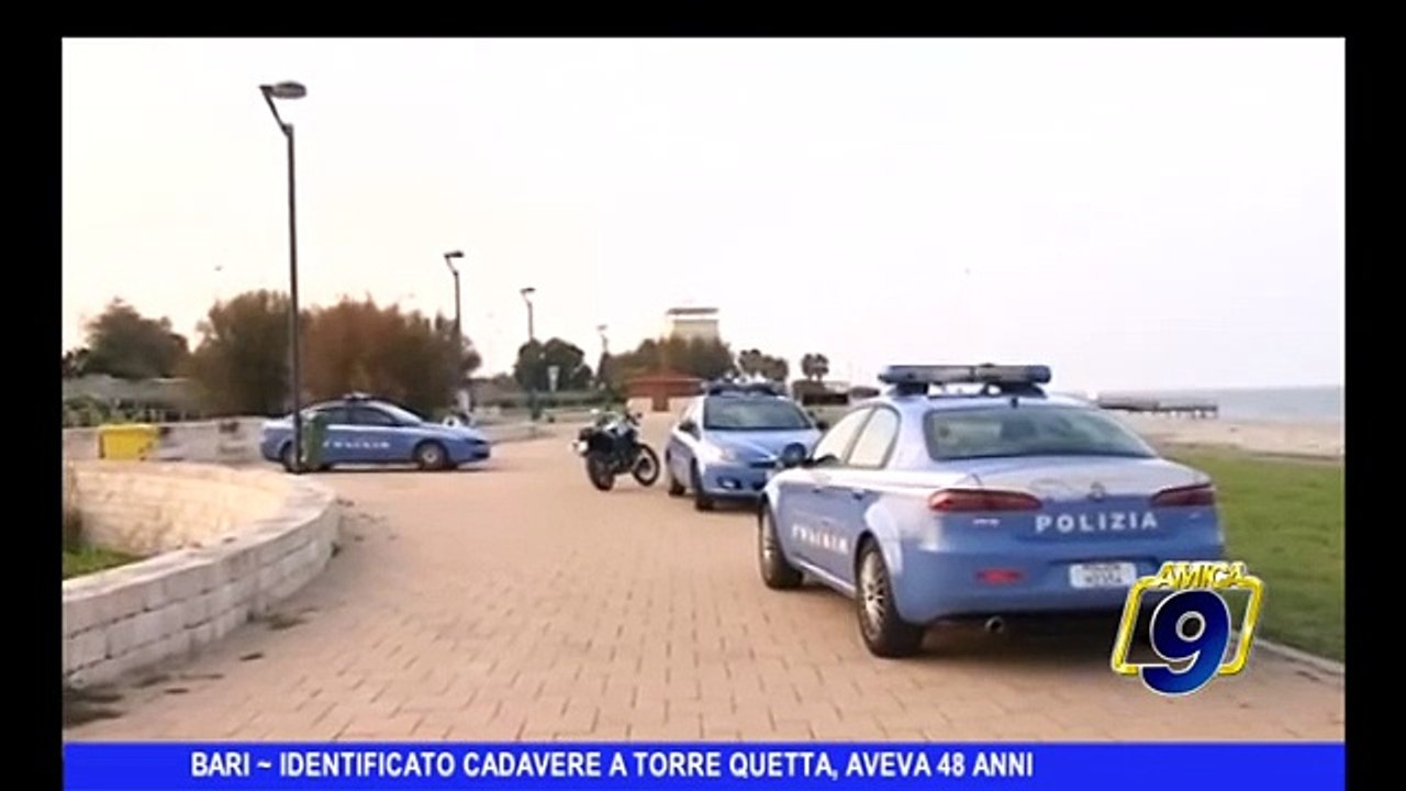 BARI | Identificato cadavere a Torre Quetta