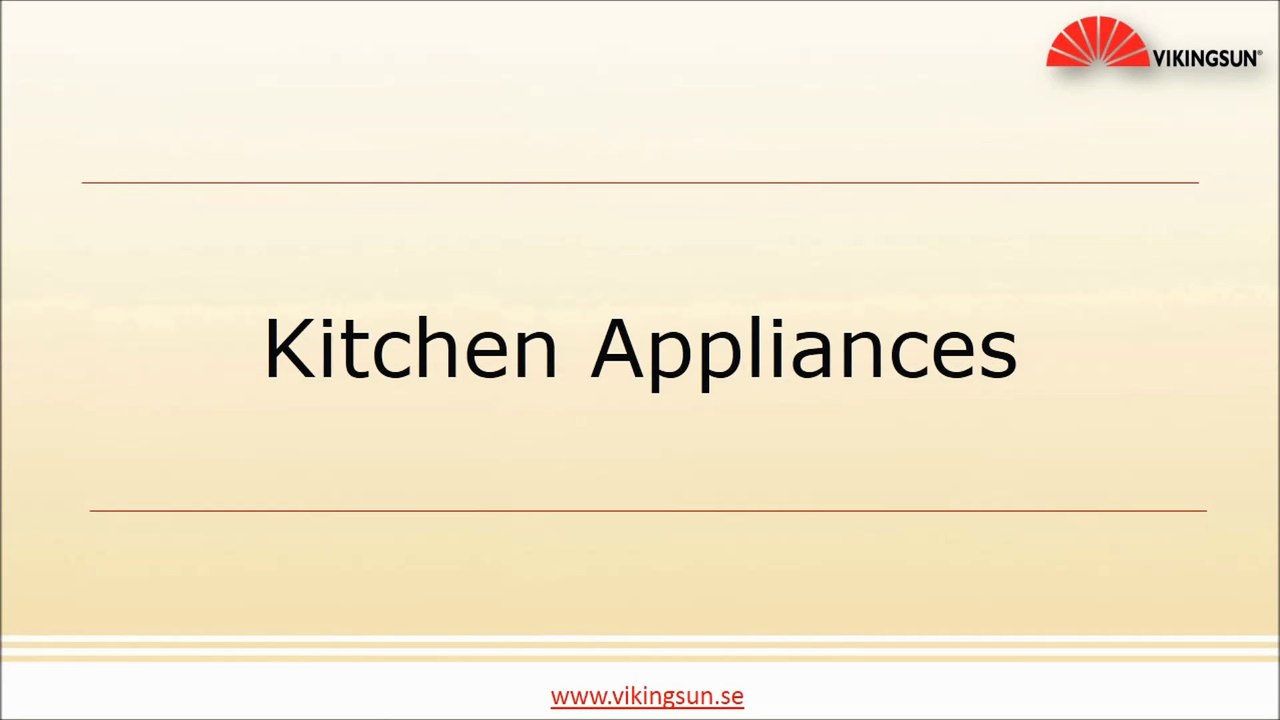 Kitchen Appliances offered by Viking Sun