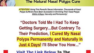 Nasal Polyps Treatment Miracle Shocking Review Bonus + Discount