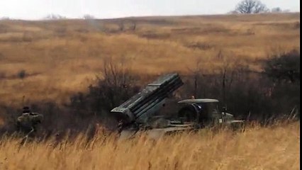 Обнародованы кадры стрельбы сепаратистов из «Градов»