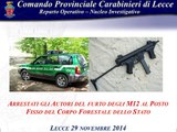 Leccenews24 - cronaca -Furto di M12 presso la Forestale di San Cataldo