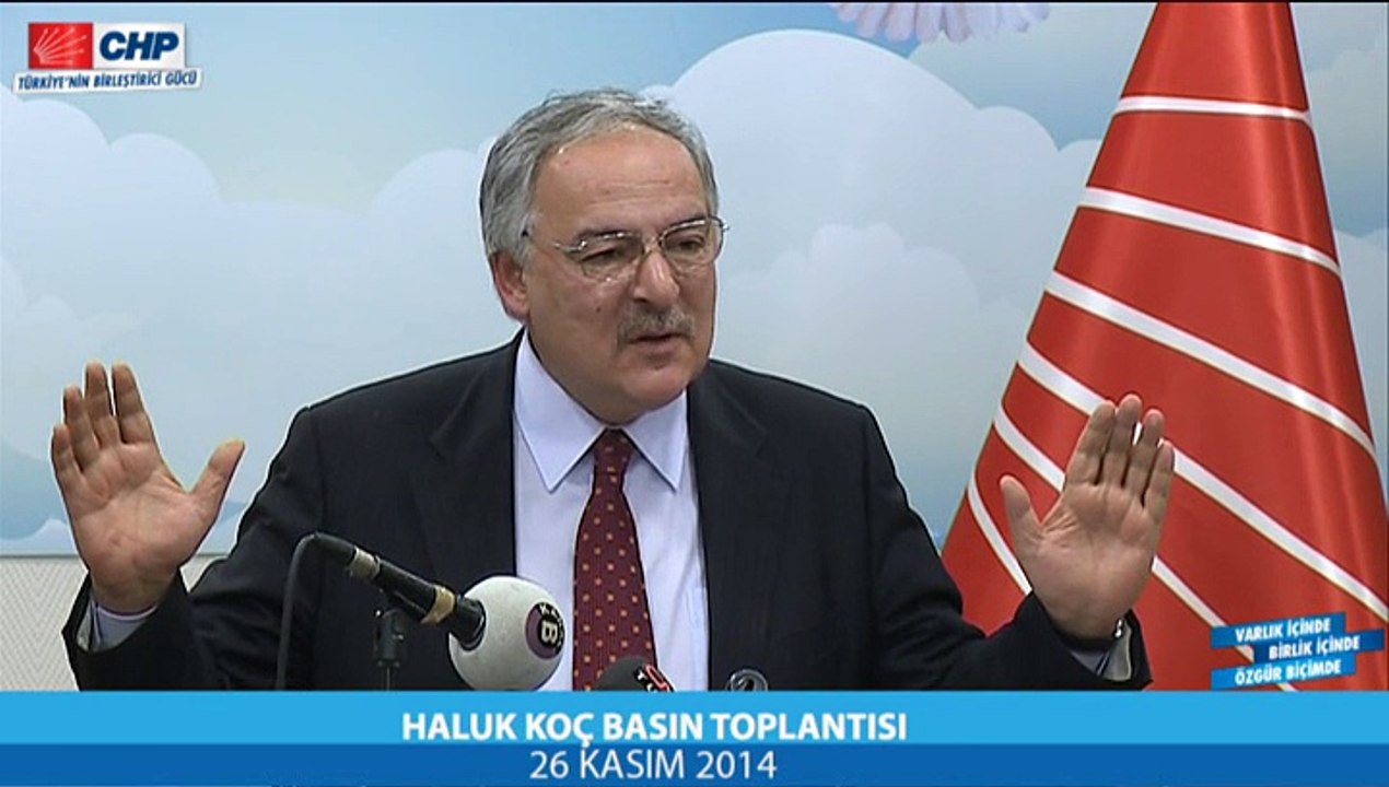 PROF.DR. HALUK KOÇ BASIN TOPLANTISI 26/11/2014
