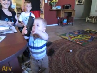 Shocking Video of a Little Boy Talking on the Phone