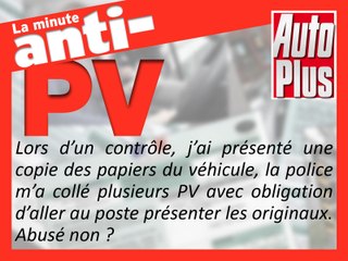 Une copie de carte grise est-elle valable lors d'un contrôle ?