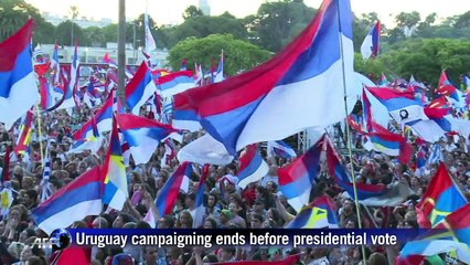Uruguay campaigning ends before presidential vote