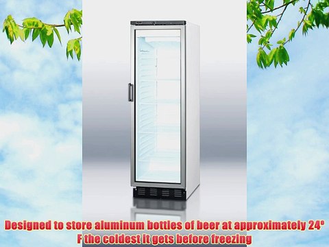 FullSize Glass Door FrostFree With Adjustable Shelves Reversible Door Factory Installed Lock 100 CFC