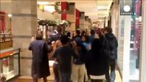Black Friday shopping protest in Ferguson over Michael Brown shooting