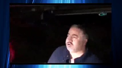 Araç suya gömülünce hunharca gülen adam