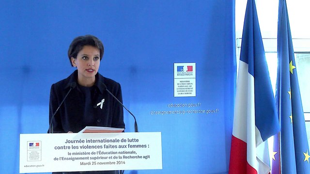 [ARCHIVE] Journée de lutte contre les violences faites aux femmes : présentation des mesures et des outils pour l'égalité entre les filles et les garçons par la ministre