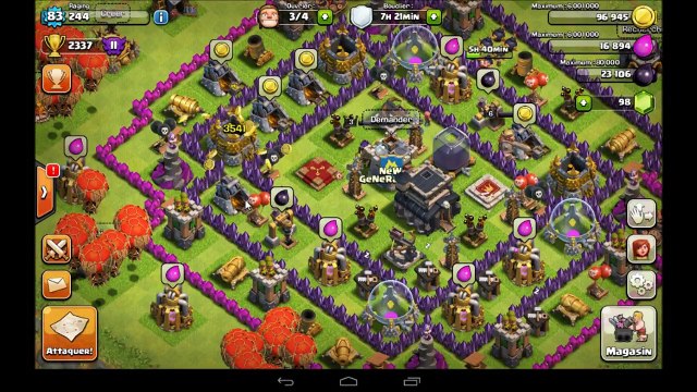 clash of clans FR CARNAGE attaque Full 55 Sorciers