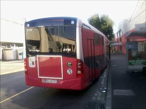 [Sound] Bus Mercedes-Benz Citaro G C2 €uro 6 BHNS TGB n°2159 de la RTM - Marseille sur la ligne B2