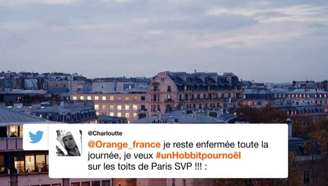 Je veux #unHobbitpourNoël sur les toits de Paris !