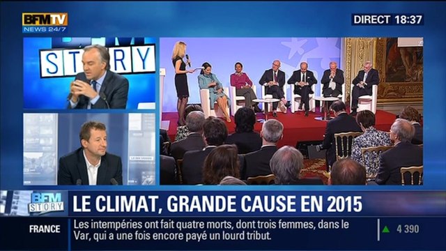 BFM Story: Le climat déclaré grande cause nationale en 2015 par Manuel Valls - 28/11