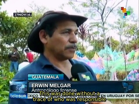 Remains of victims of Guatemalan military dictatorship exhumed