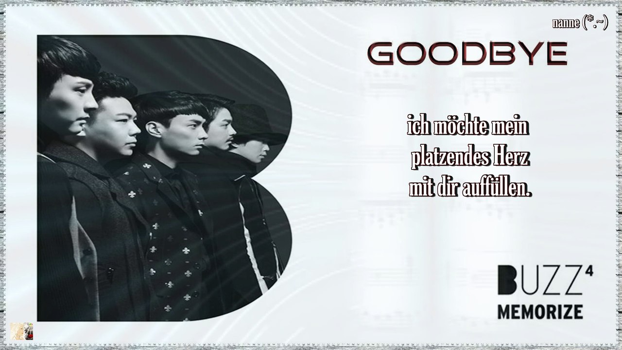 Buzz - Goodbye k-pop [german Sub] 4집 Memorize
