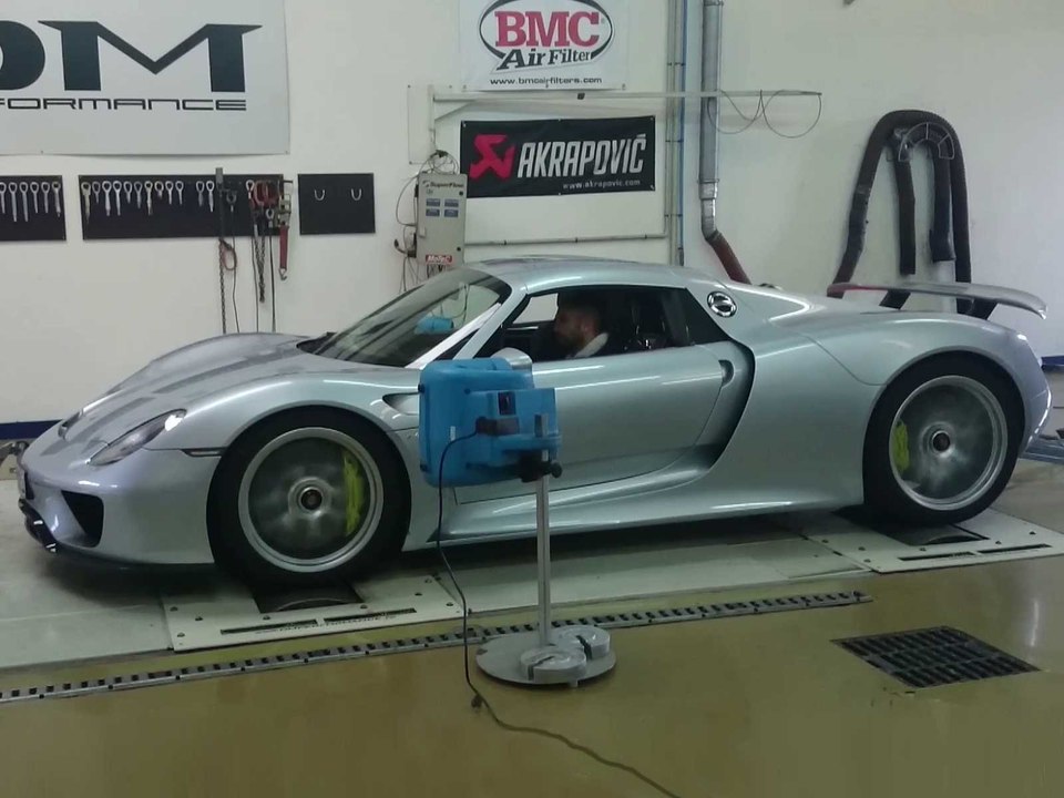 Porsche 918 Spyder : au banc de puissance !