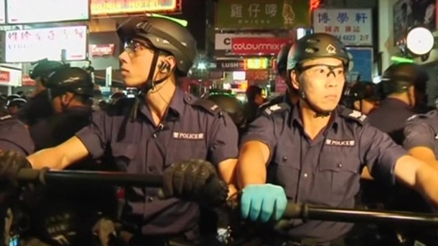 Clashes erupt between police and Hong Kong protesters
