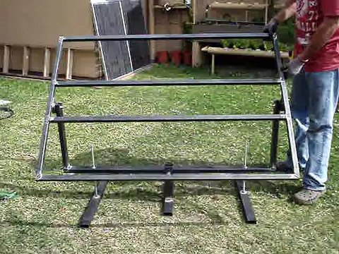 How to build a solar tracking stand for solar panels.