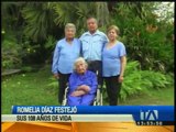 Romelia Díaz cumplió 108 años de edad