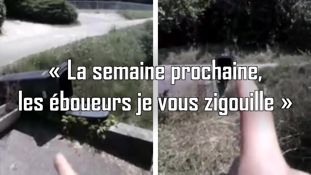 Un homme pète un plomb à cause de sa poubelle renversée