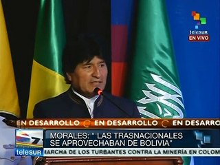 Nacionalizaciones garantizan la libertad de Bolivia: Evo Morales