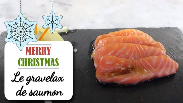 Gravelax de saumon, salade de pommes de terre - Recette de Noël