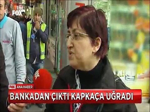 Bankadan çıktıktan sonra kapkaça uğrayan kadın canını zor kurtardı