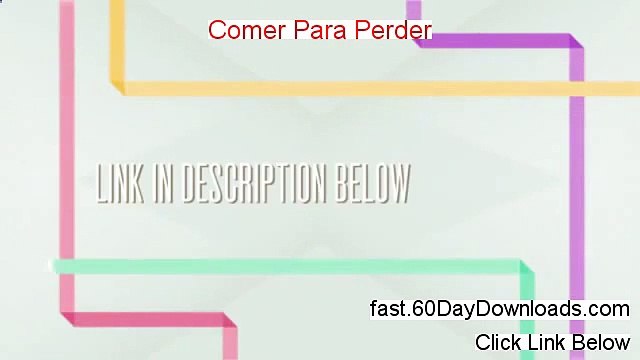 Comer Para Perder - Comer Para Perder Isabel De Los Rios