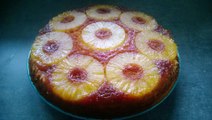 Recette facile gâteau moelleux a l'ananas caramélisé préparation 15 minutes cuisson 45 minutes