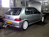 Peugeot 106 bij Speed Centre op de testbank