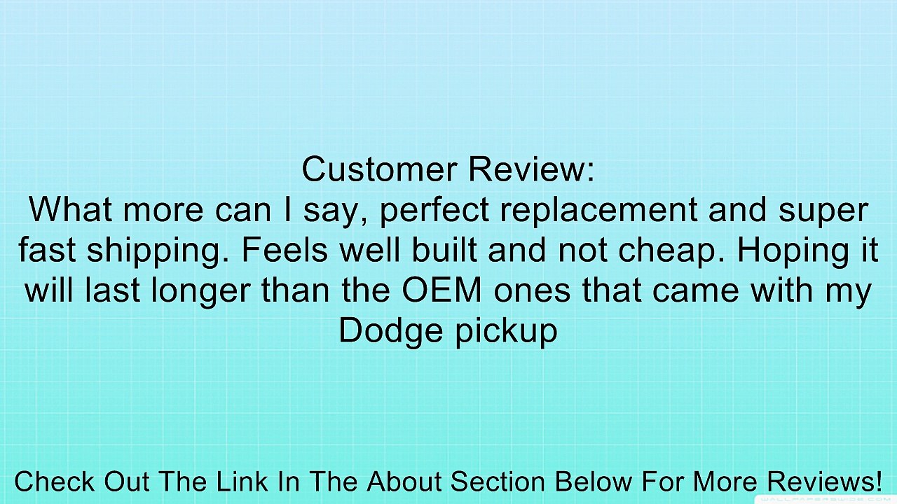 M1798 Rear of Rear Leaf Spring Shackle for a Dodge Dakota 2000-2009 and Dodge Van 2000-2003 Review