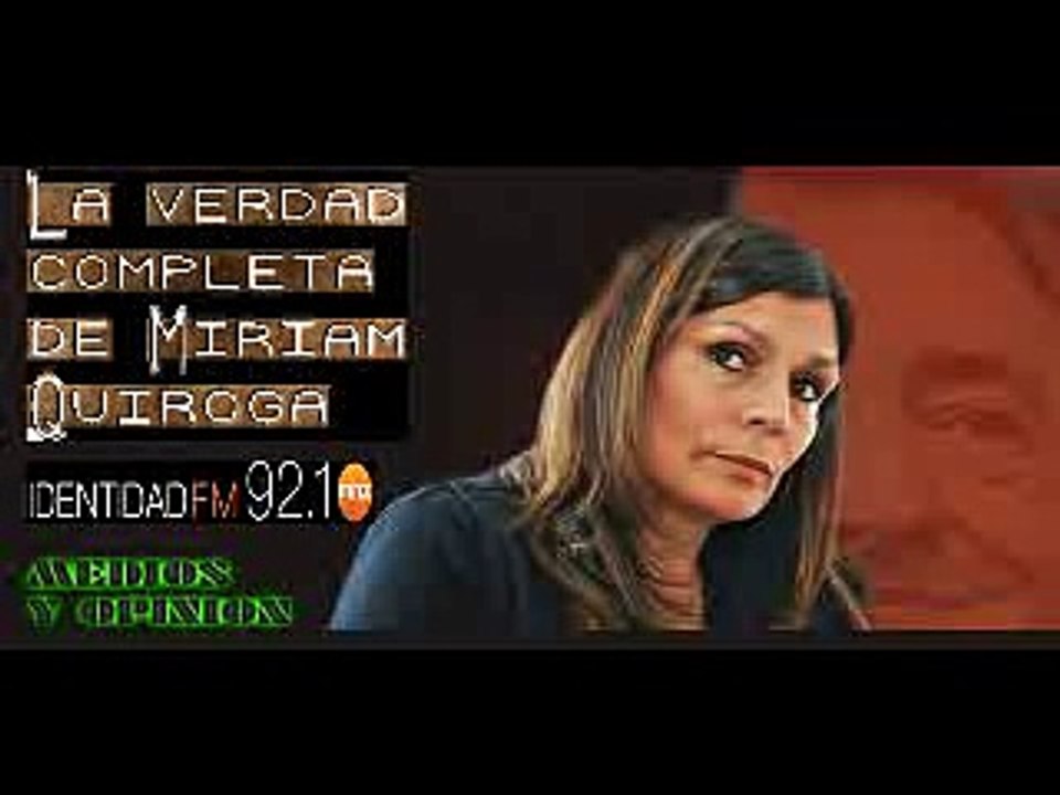 MIRIAM QUIROGA EN FM IDENTIDAD