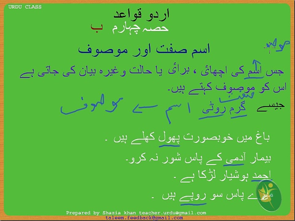 Urdu Grammar Part 4 (a) IsmeeSift video Dailymotion
