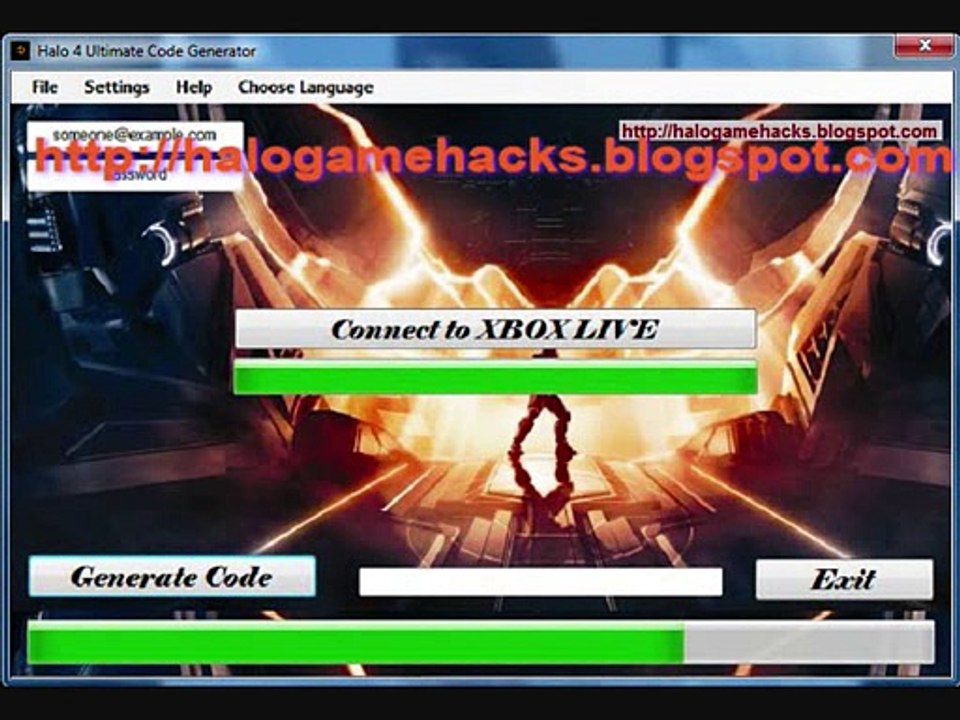 Final working Halo 4 Ultimate Code Generator