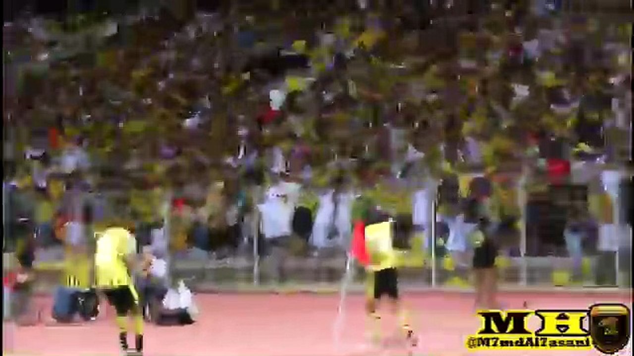 هدف مختار فلاته الاول على العين "تصوير من ارضية الملعب"