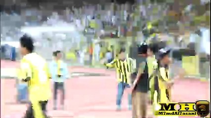 هدف مختار فلاته الثاني على العين "تصوير من ارضية الملعب"