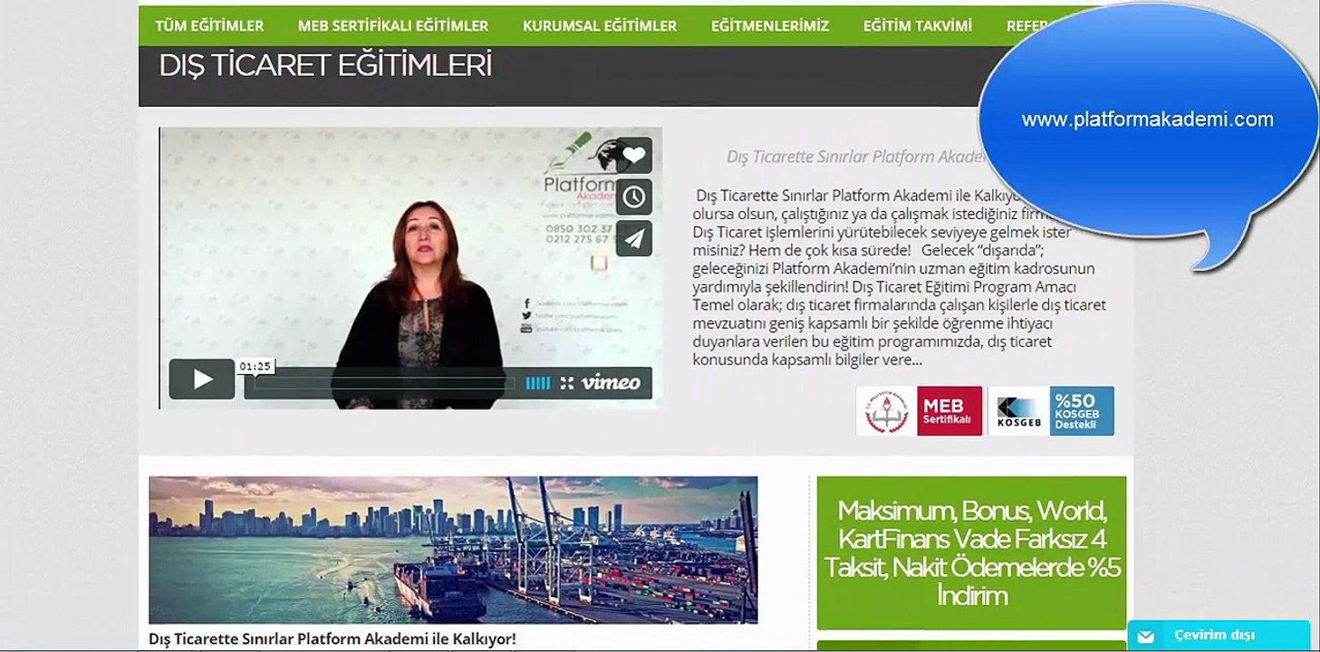 Dış ticaret eğitimi