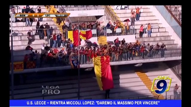 U.S. LECCE | Rientra Miccoli, Lopez: Daremo il massimo per vincere