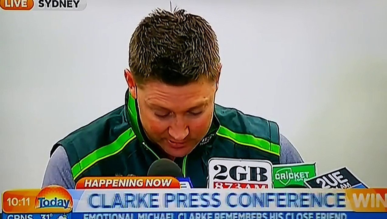 Australian Test Captain Michael Clarke remembers Phillip Hughes