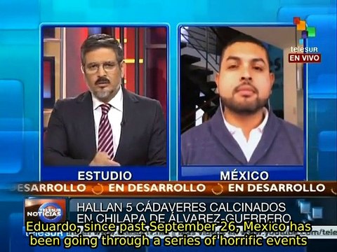 Mexico: 5 charred bodies found in Chilapa, Guerrero