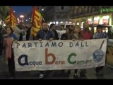 Napoli - In corteo contro la privatizzazione dell'acqua pubblica (28.11.14)