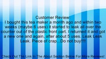 Mr. Coffee TM75TS Fresh Tea Iced Tea Maker, Teal Review