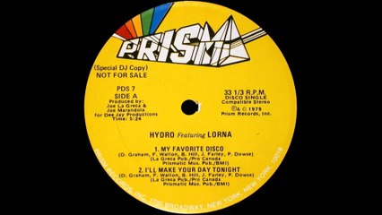 Hydro Feat. Lorna - My Favorite Disco (1979)