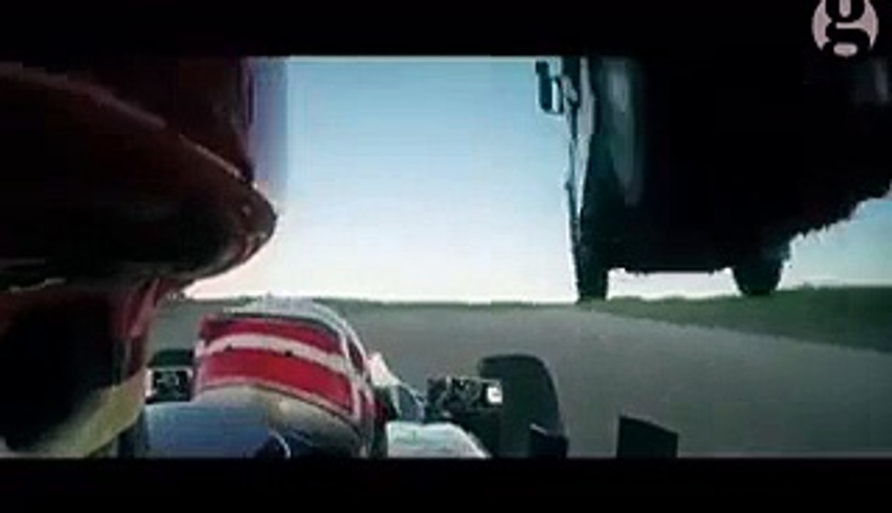 A Giant truck jumps over Formula One car - Video Dailymotion