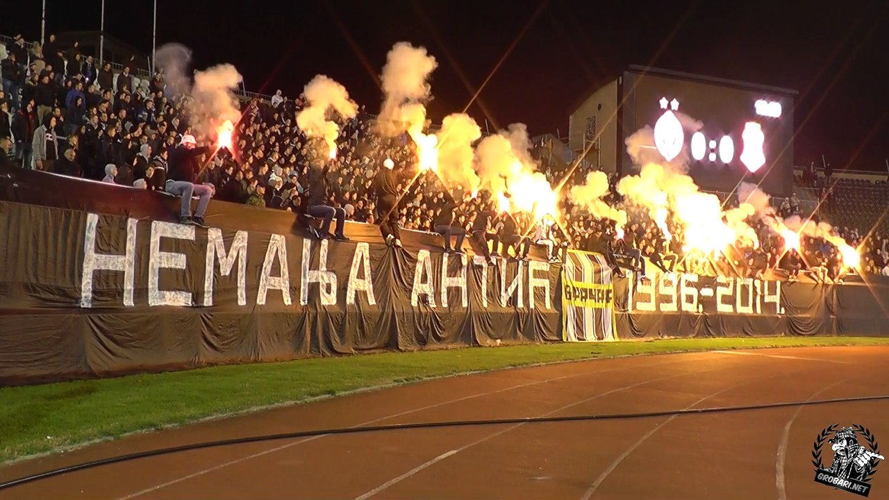 Grobari na Partizan - Napredak 23.11.2014.