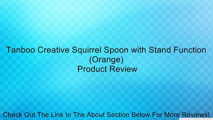 Tanboo Creative Squirrel Spoon with Stand Function (Orange) Review