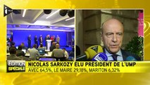 Alain Juppé félicite Nicolas Sarkozy