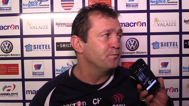 13° journée de ProD2 ASBH - US Carcassonne réaction Christophe Hamacek