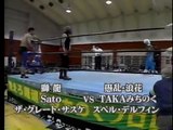 The Great Sasuke, Sato, Shiryu vs Super Delfin, TAKA Michinoku, Gran Naniwa Michinoku Pro)